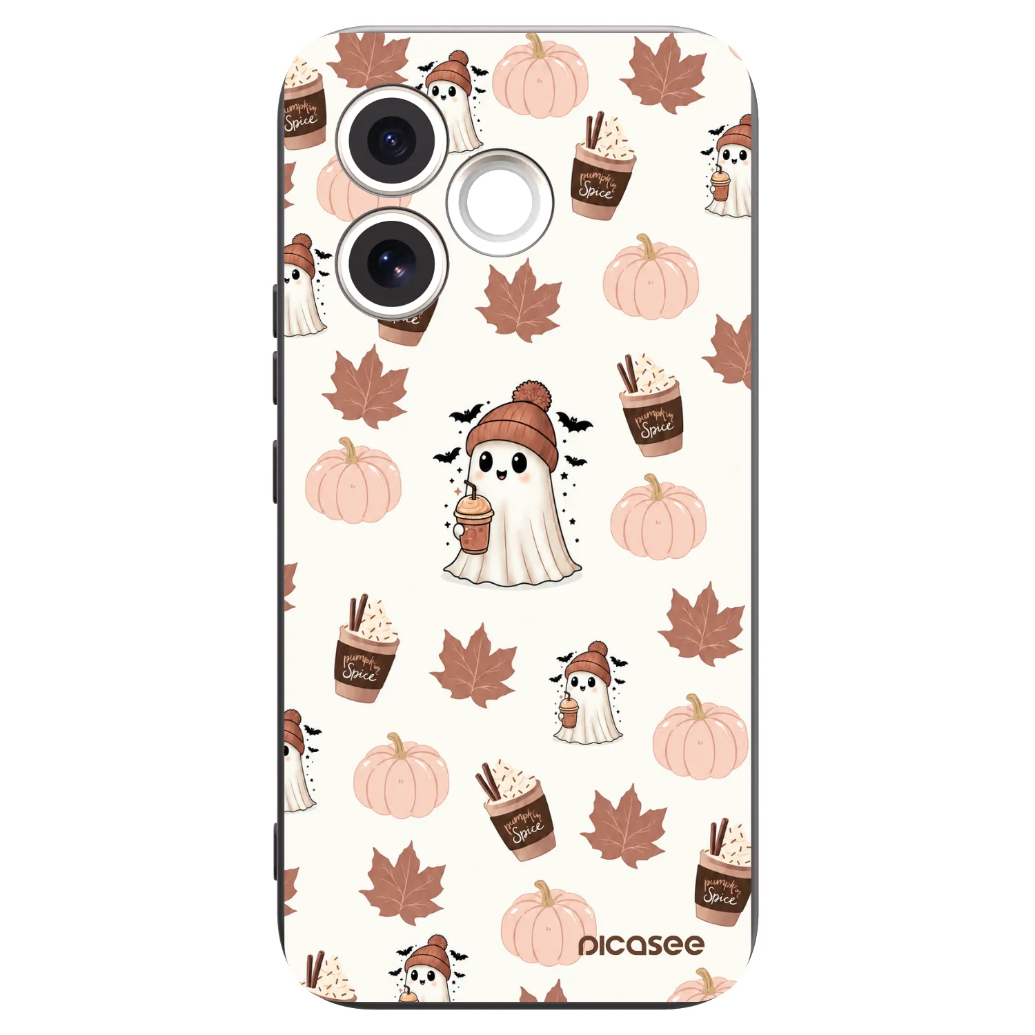 Picasee silikonski črni ovitek za Honor 600 Lite - Pumpkin spice