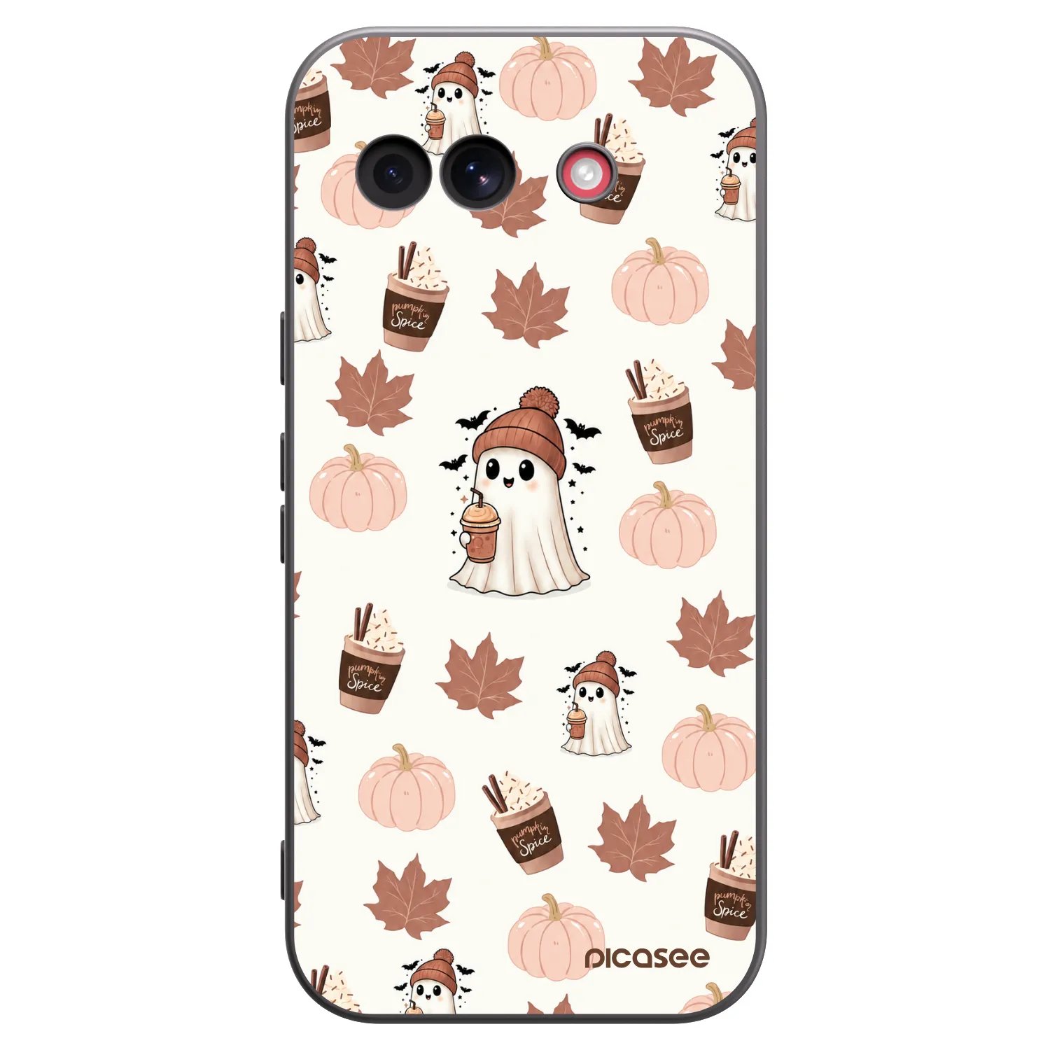 Picasee silikonski črni ovitek za Google Pixel 10a - Pumpkin spice