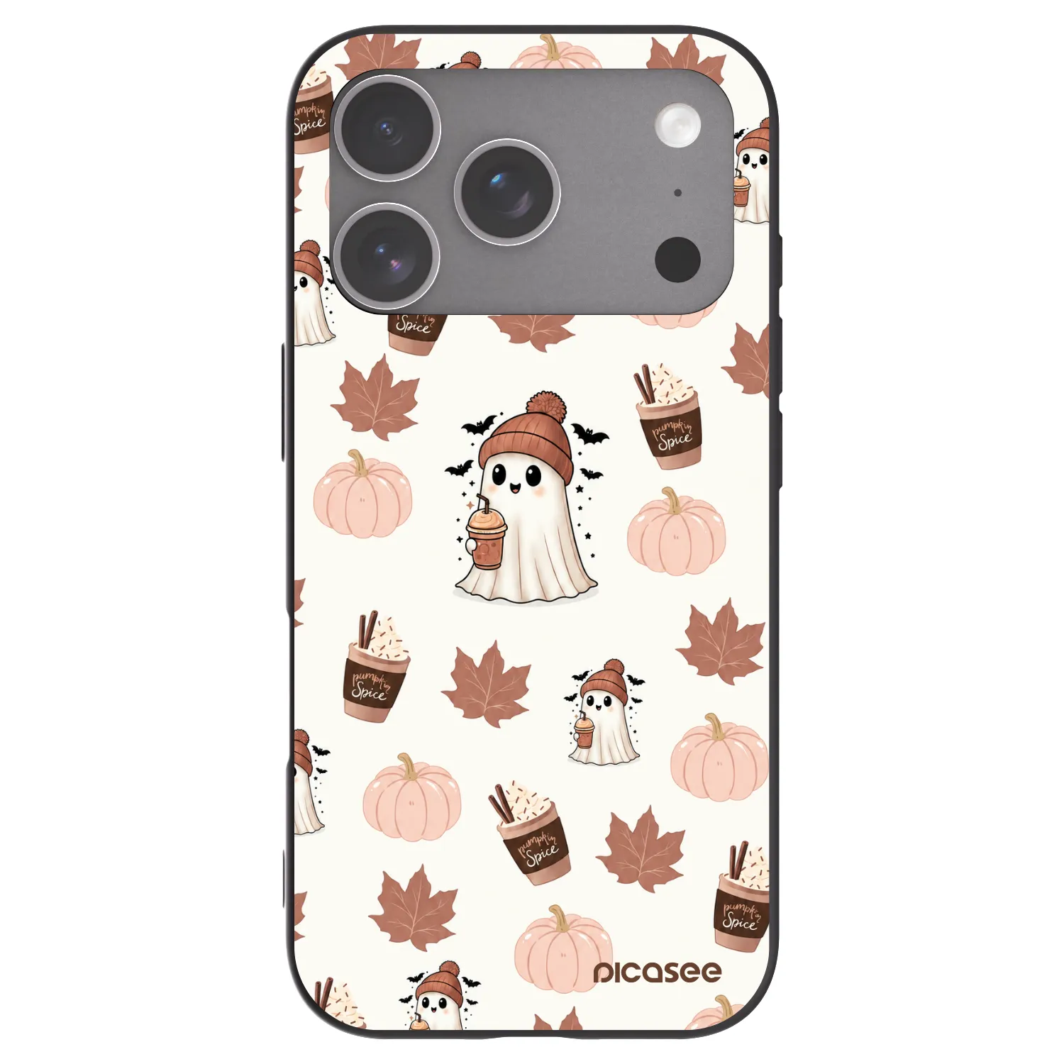 Picasee silikonski črni ovitek za Apple iPhone 18 Pro - Pumpkin spice