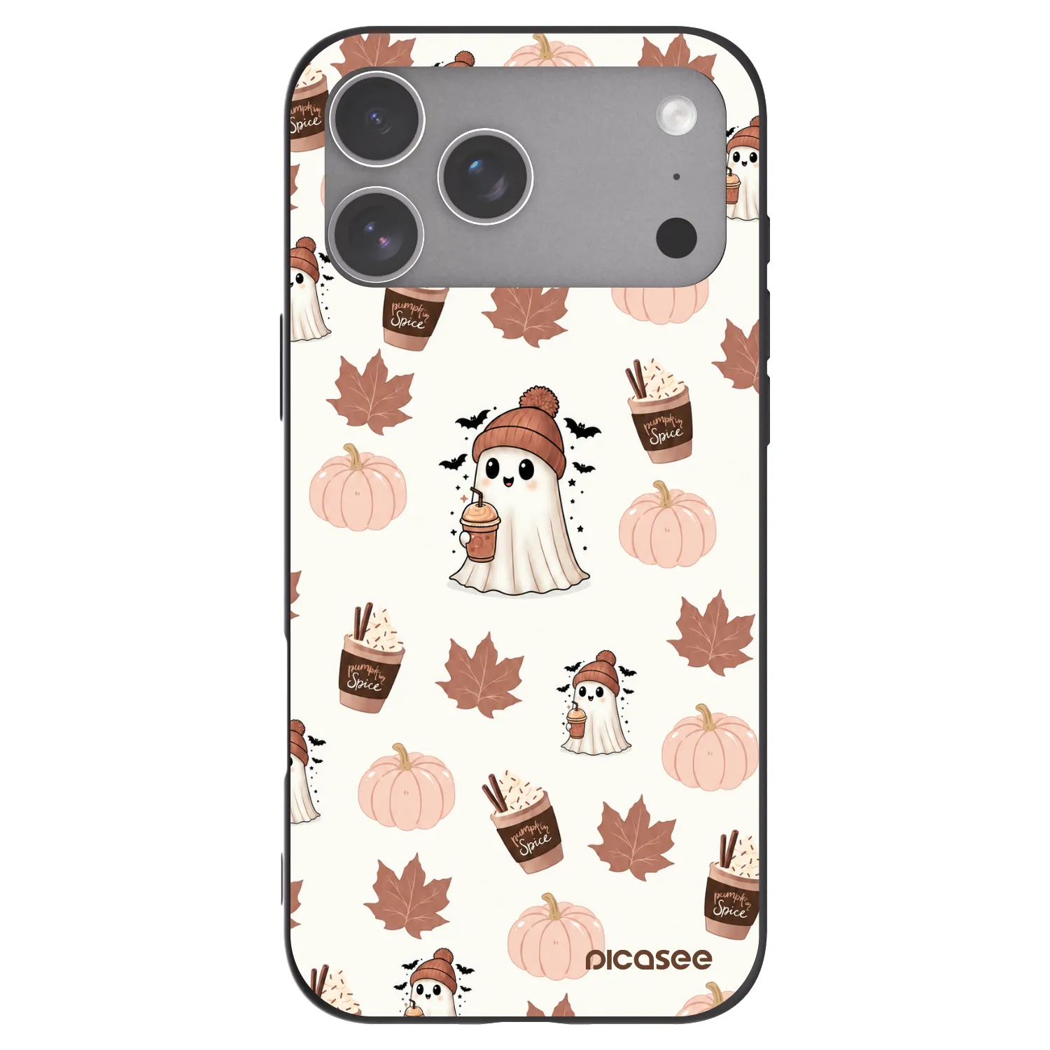 Picasee silikonski črni ovitek za Apple iPhone 18 Pro Max - Pumpkin spice