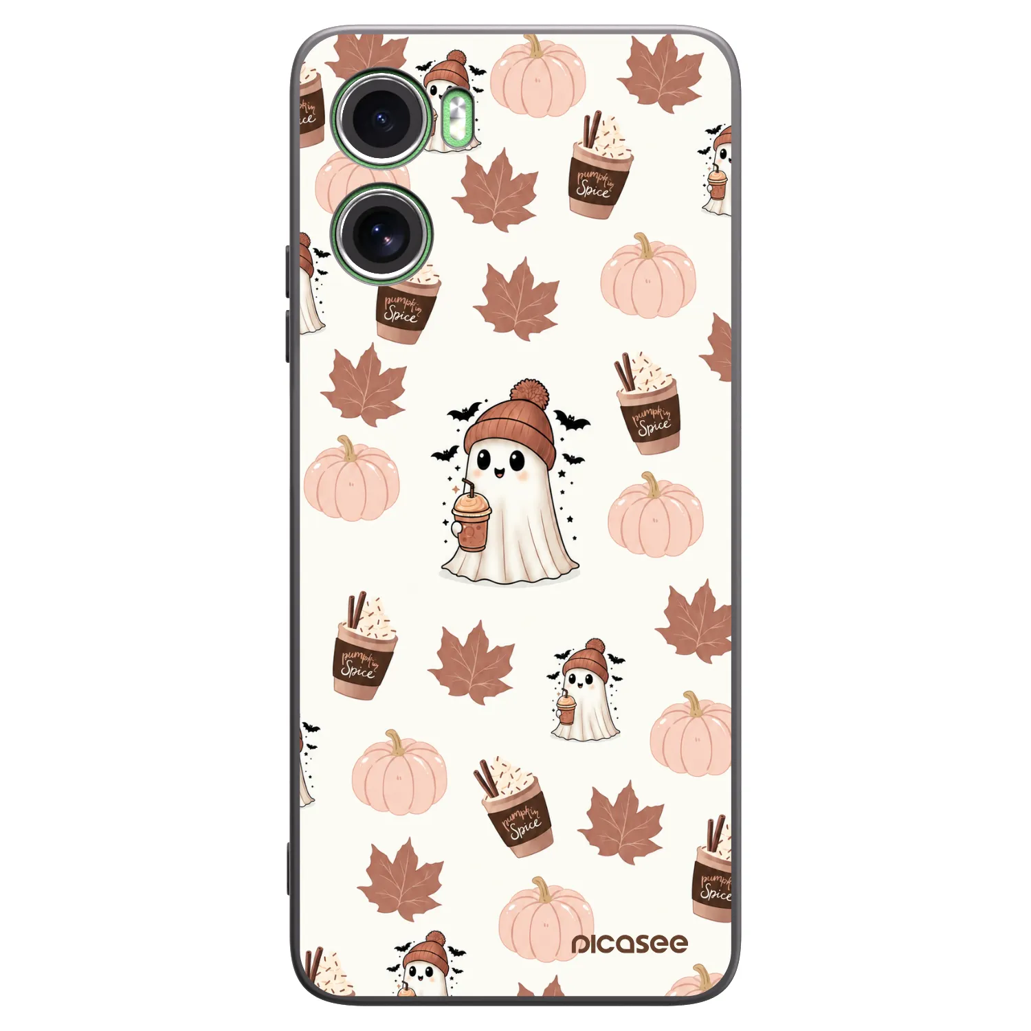 Picasee silikonski črni ovitek za Motorola Moto G06 - Pumpkin spice