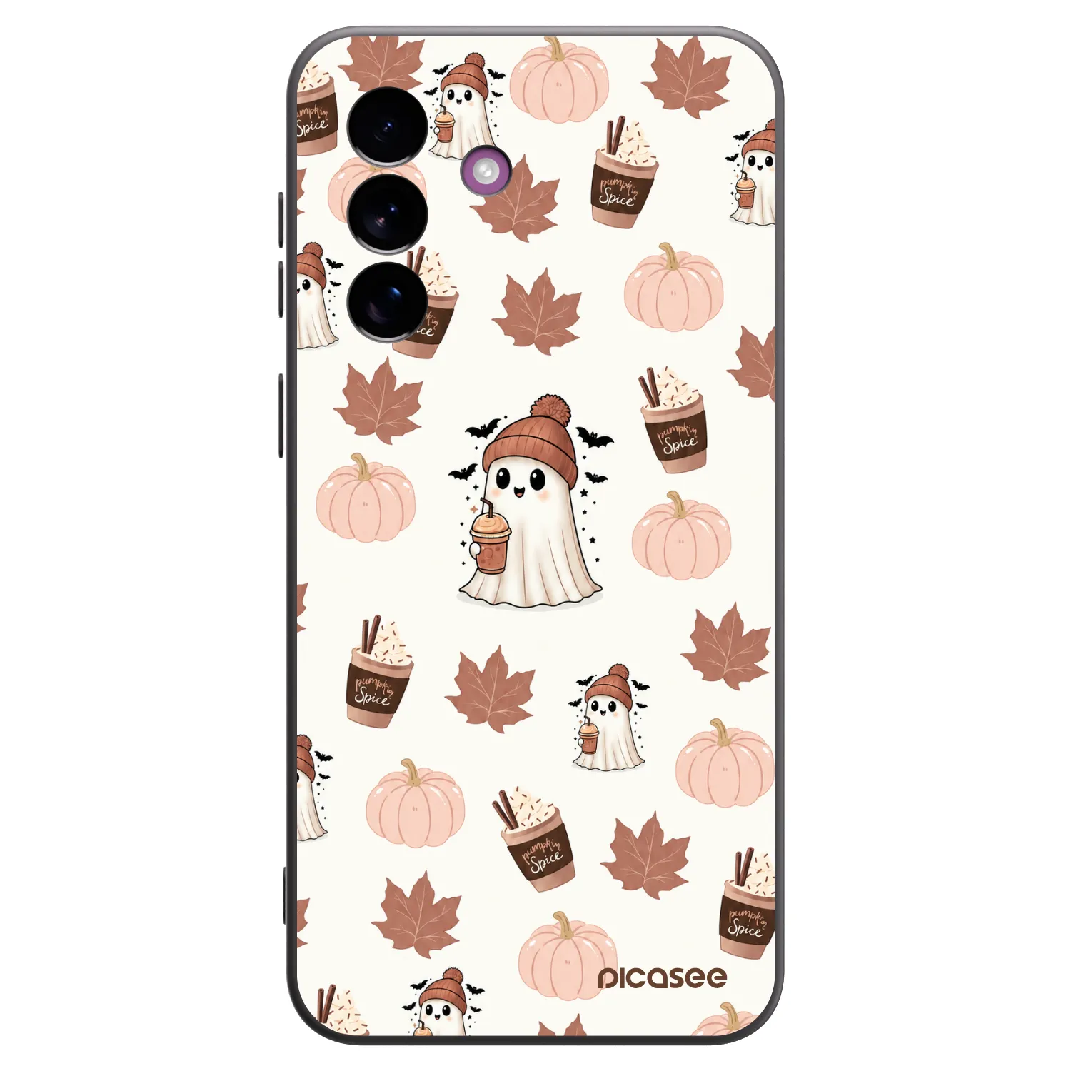 Picasee silikonski črni ovitek za Samsung Galaxy A37 - Pumpkin spice