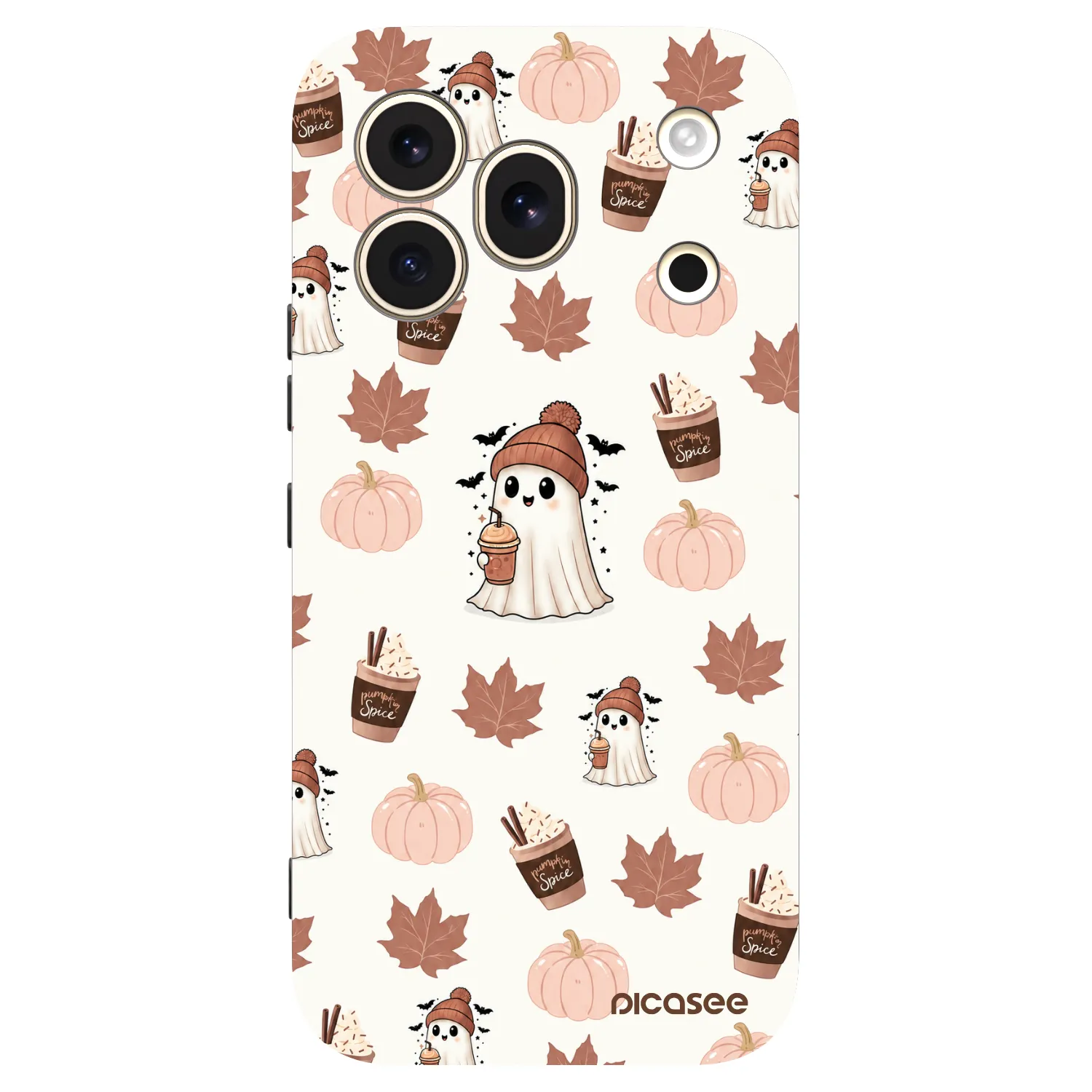 Picasee silikonski črni ovitek za Honor 600 Pro - Pumpkin spice