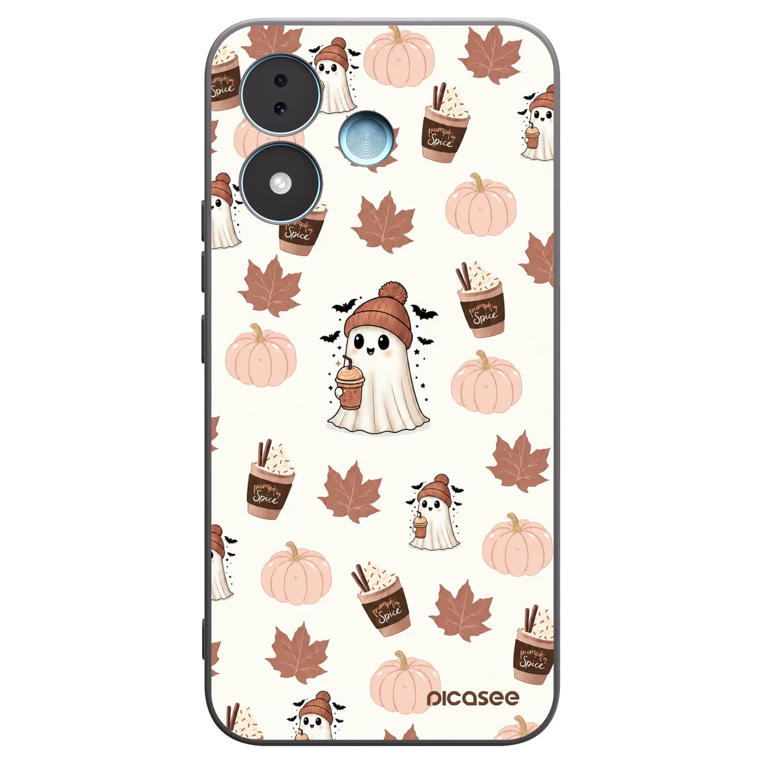 Picasee silikonski črni ovitek za Xiaomi Redmi Note 17 5G - Pumpkin spice