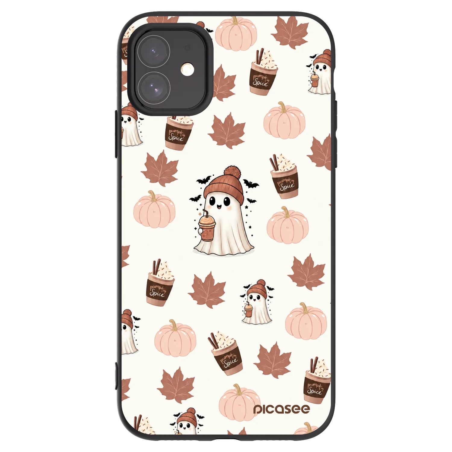 Picasee silikonski črni ovitek za Apple iPhone 11 - Pumpkin spice