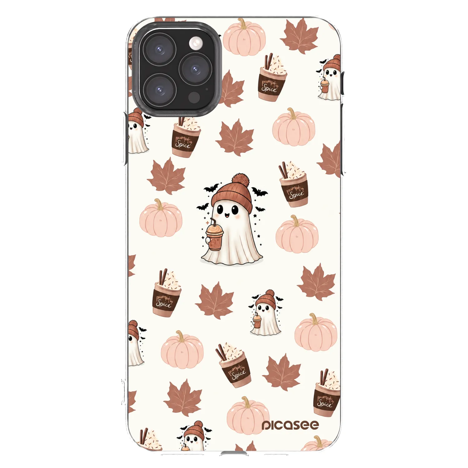 Picasee silikonski prozorni ovitek za Apple iPhone 11 Pro Max - Pumpkin spice