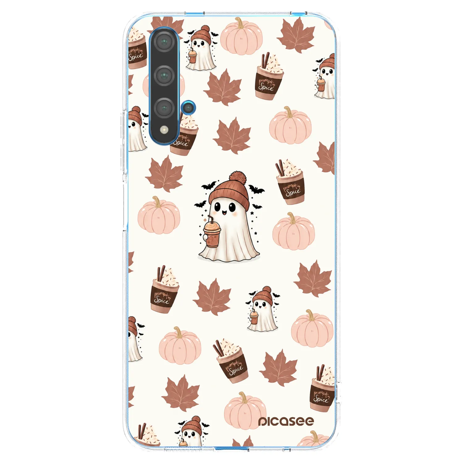 Picasee silikonski prozorni ovitek za Huawei Nova 5T - Pumpkin spice