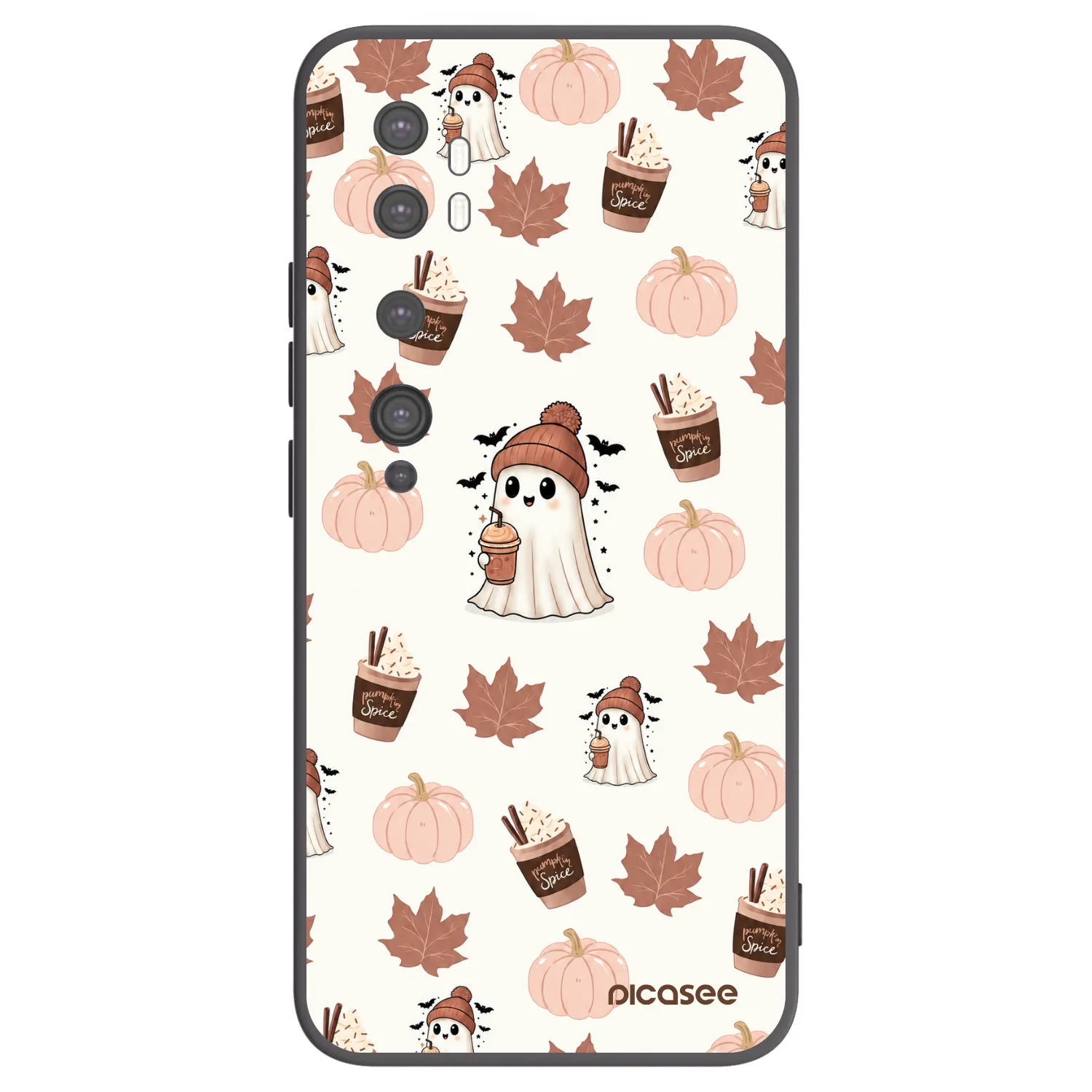 Picasee silikonski črni ovitek za Xiaomi Mi Note 10 (Pro) - Pumpkin spice