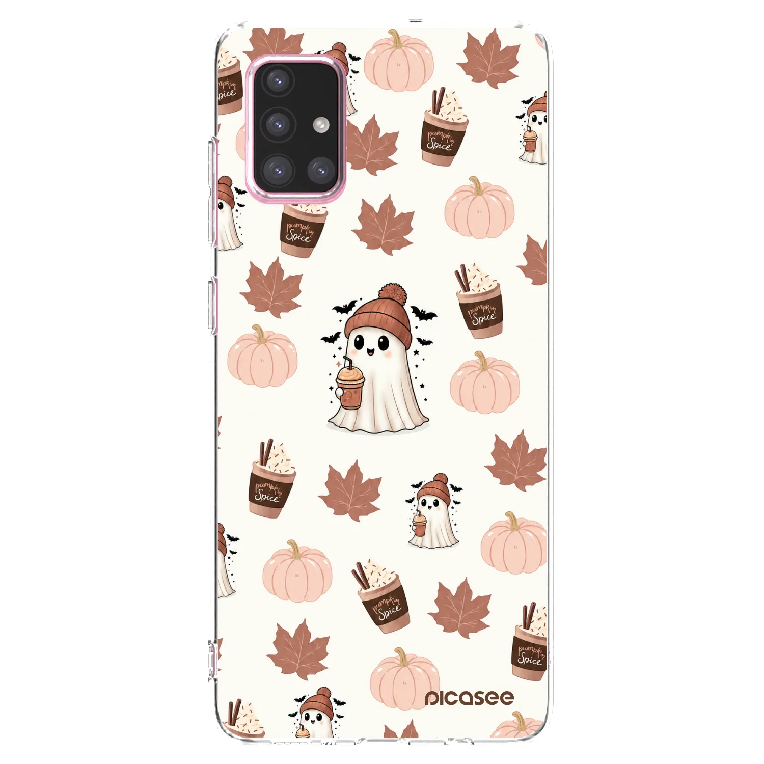 Picasee silikonski prozorni ovitek za Samsung Galaxy A71 A715F - Pumpkin spice