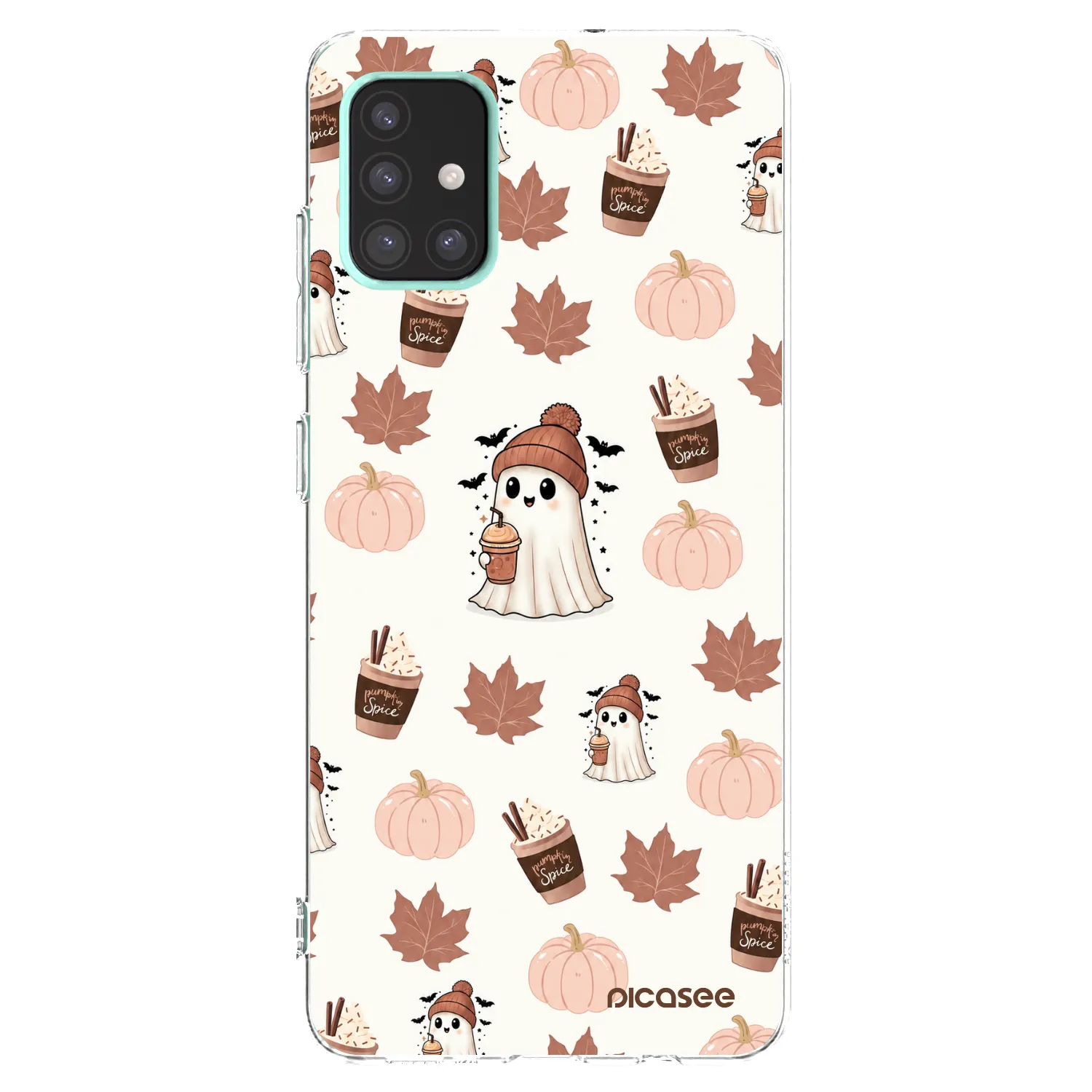 Picasee silikonski prozorni ovitek za Samsung Galaxy A51 A515F - Pumpkin spice