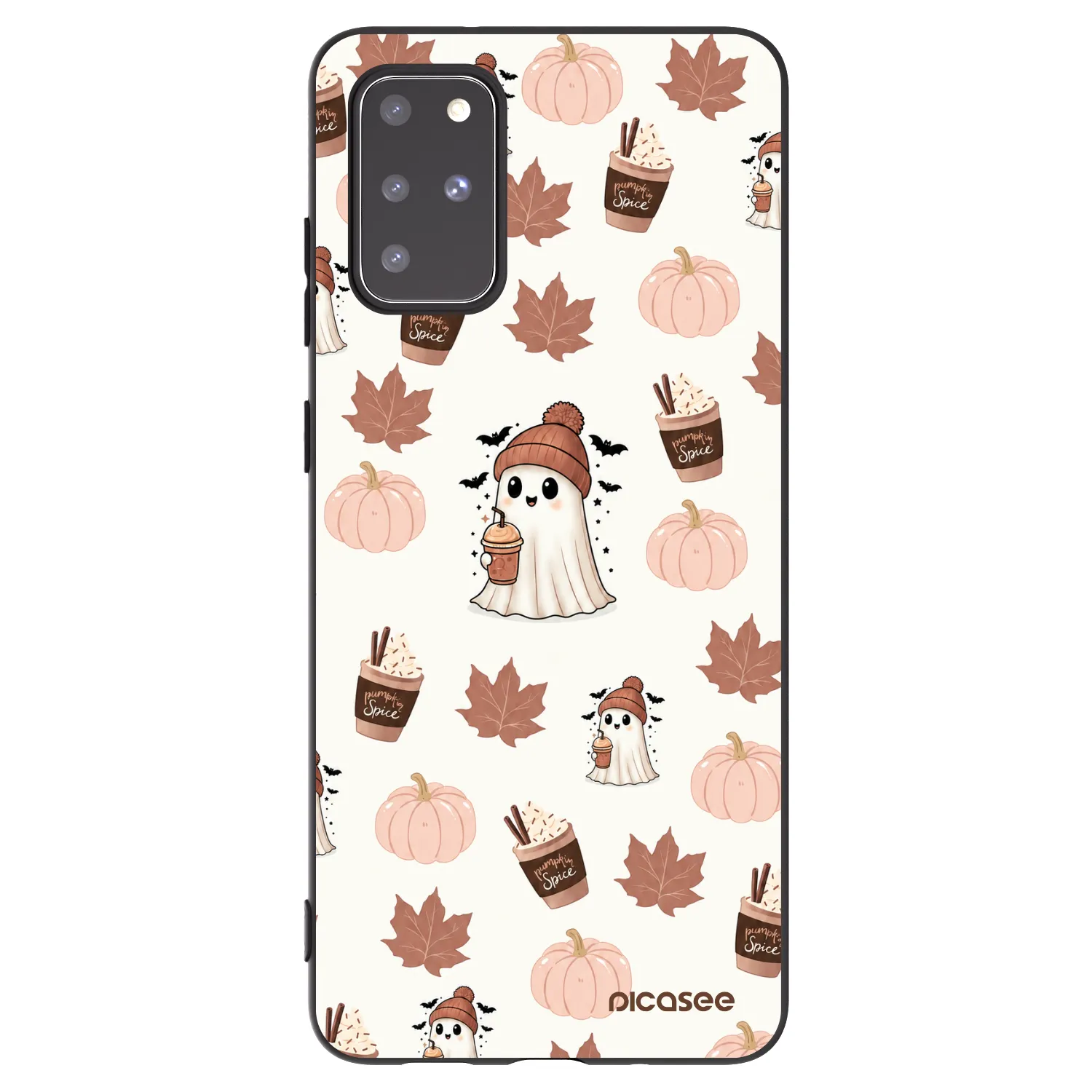 Picasee silikonski črni ovitek za Samsung Galaxy S20+ G985F - Pumpkin spice