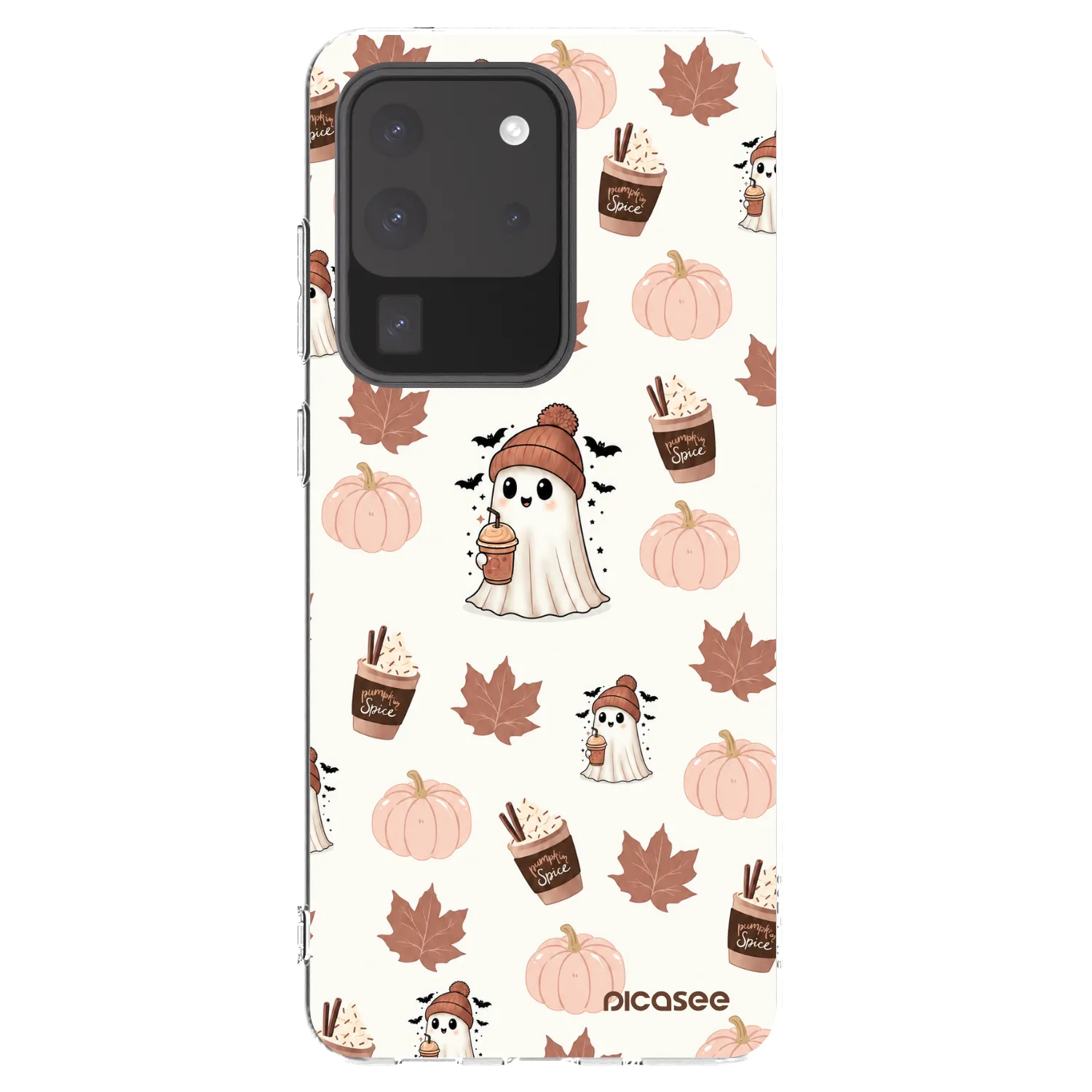 Picasee silikonski prozorni ovitek za Samsung Galaxy S20 Ultra 5G G988F - Pumpkin spice