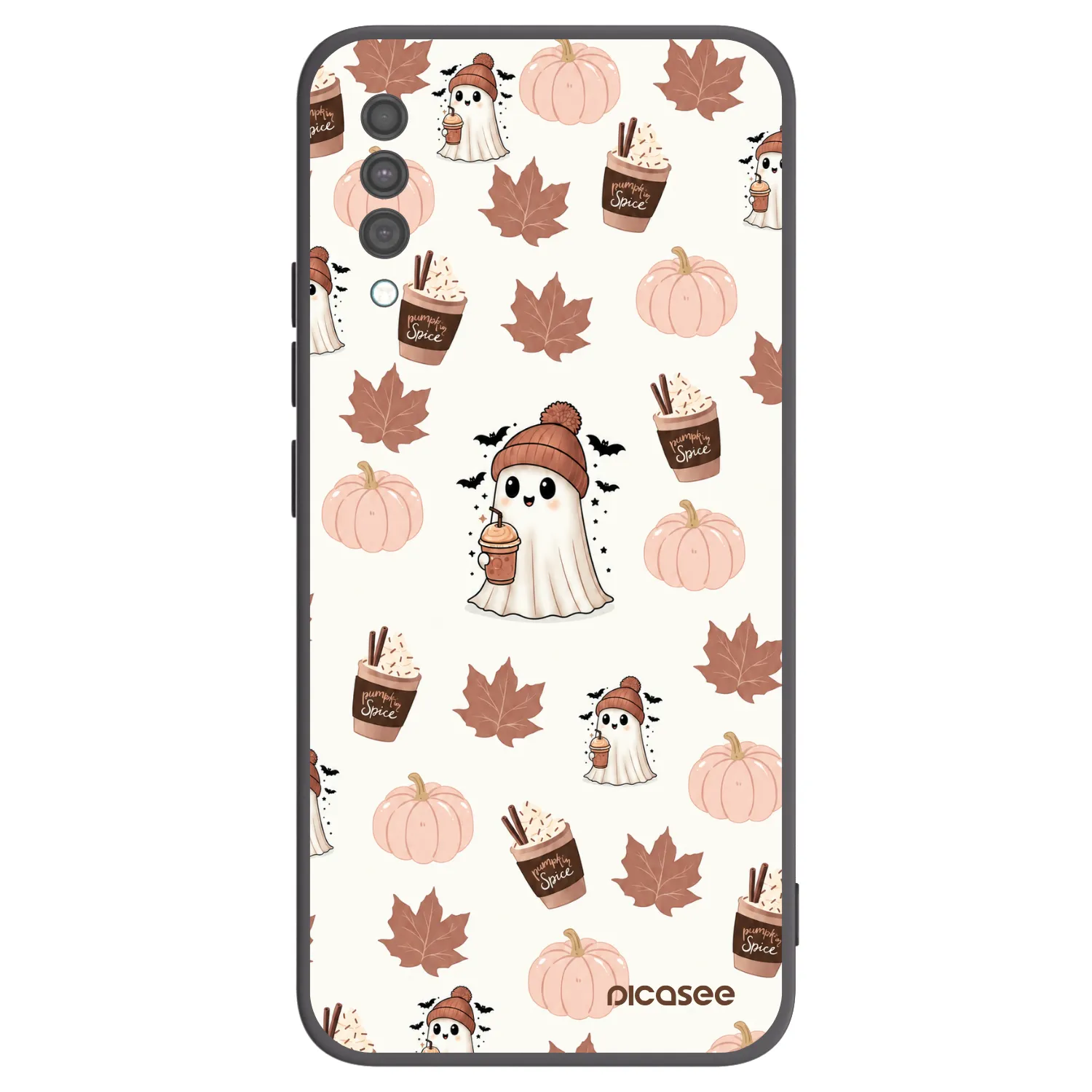 Picasee silikonski črni ovitek za Samsung Galaxy A30s A307F - Pumpkin spice