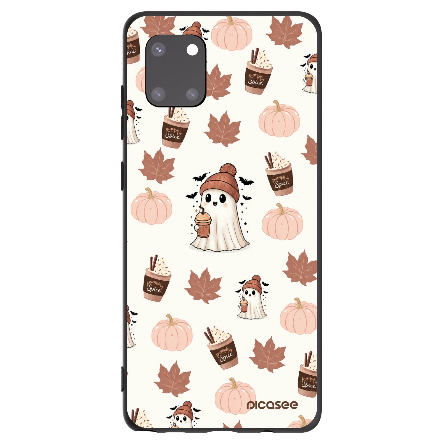 Picasee silikonski črni ovitek za Samsung Galaxy Note 10 Lite N770F - Pumpkin spice