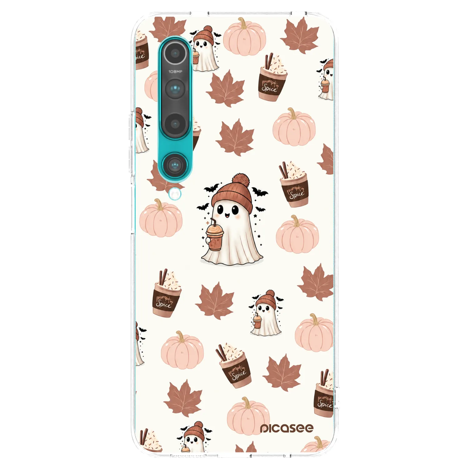 Picasee silikonski prozorni ovitek za Xiaomi Mi 10 - Pumpkin spice