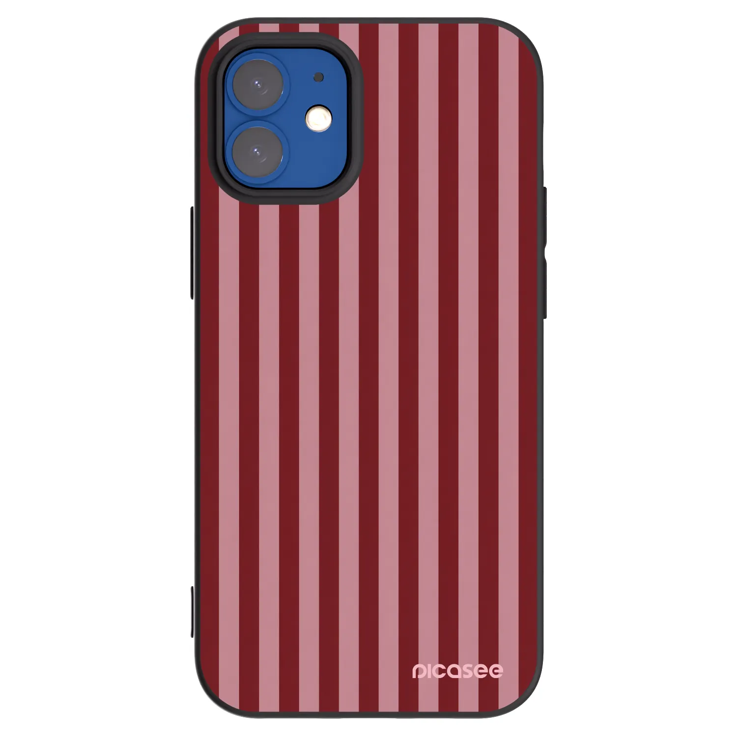 Picasee silikonski črni ovitek za Apple iPhone 12 mini - Dawn