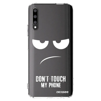Picasee silikonski prozorni ovitek za Honor 9X Pro - Don't Touch My Phone