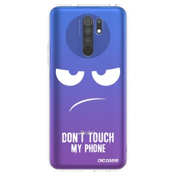 Picasee silikonski prozorni ovitek za Xiaomi Redmi 9 - Don't Touch My Phone