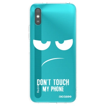 Picasee silikonski črni ovitek za Xiaomi Redmi 9A - Don't Touch My Phone