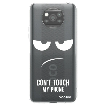 Picasee silikonski črni ovitek za Xiaomi Poco X3 - Don't Touch My Phone