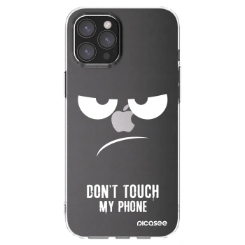 Picasee silikonski prozorni ovitek za Apple iPhone 12 Pro Max - Don't Touch My Phone