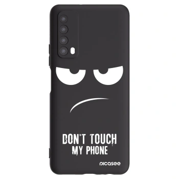 Picasee silikonski črni ovitek za Huawei P Smart 2021 - Don't Touch My Phone