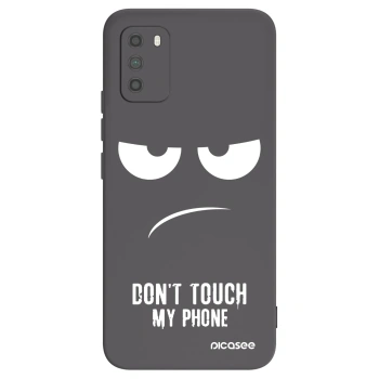 Picasee silikonski črni ovitek za Xiaomi Poco M3 - Don't Touch My Phone