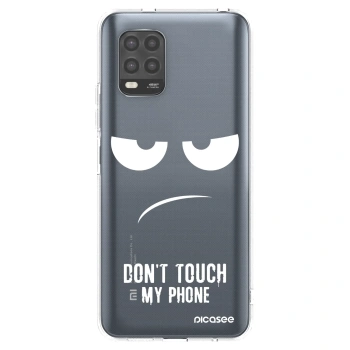 Picasee silikonski prozorni ovitek za Xiaomi Mi 10 Lite - Don't Touch My Phone