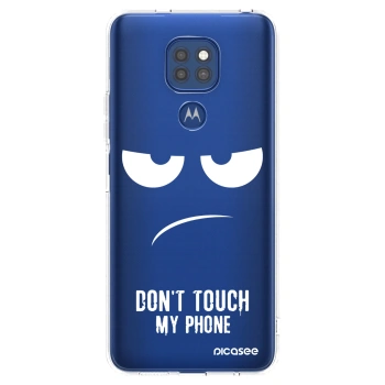 Picasee silikonski prozorni ovitek za Motorola Moto G9 Play - Don't Touch My Phone