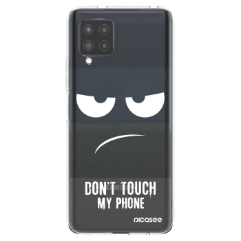 Picasee silikonski prozorni ovitek za Samsung Galaxy A42 A426B - Don't Touch My Phone