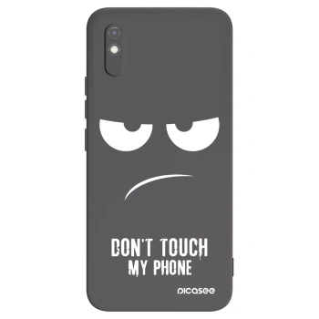 Picasee silikonski črni ovitek za Xiaomi Redmi 9AT - Don't Touch My Phone