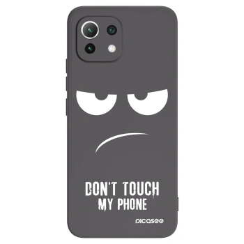Picasee silikonski črni ovitek za Xiaomi Mi 11 Lite - Don't Touch My Phone