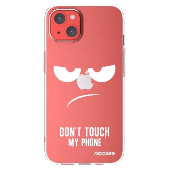 Picasee silikonski prozorni ovitek za Apple iPhone 13 - Don't Touch My Phone