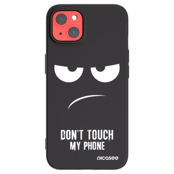 Picasee silikonski črni ovitek za Apple iPhone 13 - Don't Touch My Phone