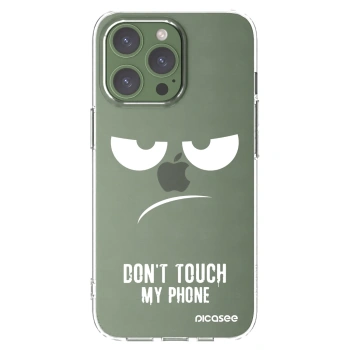 Picasee silikonski prozorni ovitek za Apple iPhone 13 Pro - Don't Touch My Phone