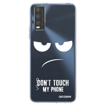Picasee silikonski prozorni ovitek za Vivo Y20s - Don't Touch My Phone