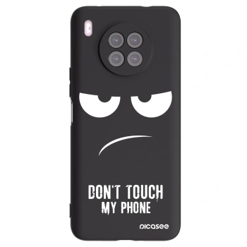Picasee silikonski črni ovitek za Huawei Nova 8i - Don't Touch My Phone