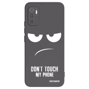 Picasee silikonski črni ovitek za Xiaomi Poco M3 Pro 5G - Don't Touch My Phone