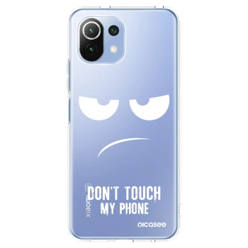 Picasee silikonski prozorni ovitek za Xiaomi 11 Lite 5G NE - Don't Touch My Phone