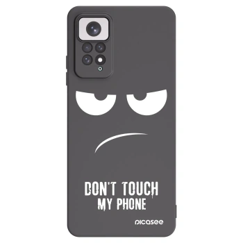 Picasee silikonski črni ovitek za Xiaomi Redmi Note 11 - Don't Touch My Phone