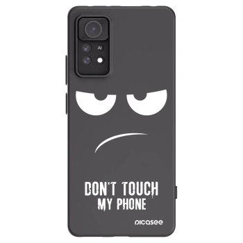 Picasee silikonski črni ovitek za Xiaomi Redmi Note 11 Pro - Don't Touch My Phone