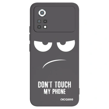 Picasee silikonski črni ovitek za Xiaomi Poco X4 Pro 5G - Don't Touch My Phone
