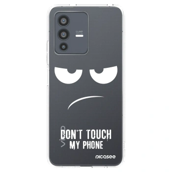 Picasee silikonski prozorni ovitek za Vivo V23 5G - Don't Touch My Phone