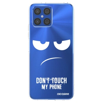 Picasee silikonski prozorni ovitek za Honor X8 4G - Don't Touch My Phone