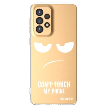 Picasee silikonski prozorni ovitek za Samsung Galaxy A33 5G A336 - Don't Touch My Phone