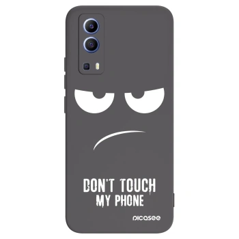 Picasee silikonski črni ovitek za Vivo Y52 5G - Don't Touch My Phone