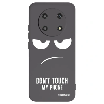 Picasee silikonski črni ovitek za Honor Magic4 Lite 5G - Don't Touch My Phone