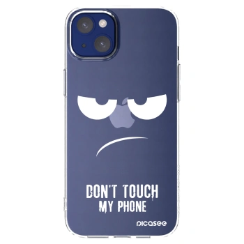 Picasee silikonski prozorni ovitek za Apple iPhone 14 Plus - Don't Touch My Phone