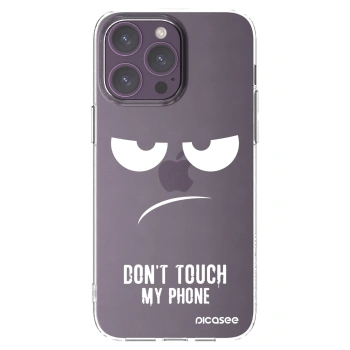 Picasee silikonski prozorni ovitek za Apple iPhone 14 Pro Max - Don't Touch My Phone