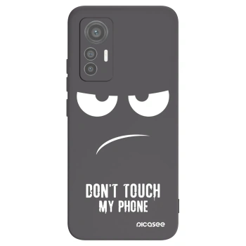 Picasee silikonski črni ovitek za Xiaomi 12 Lite - Don't Touch My Phone